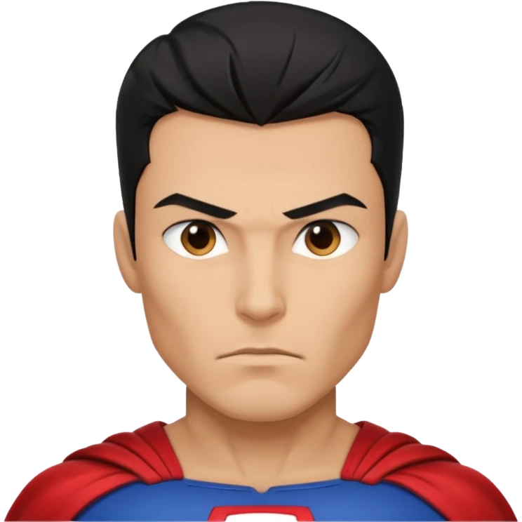 Male superhero face emoji