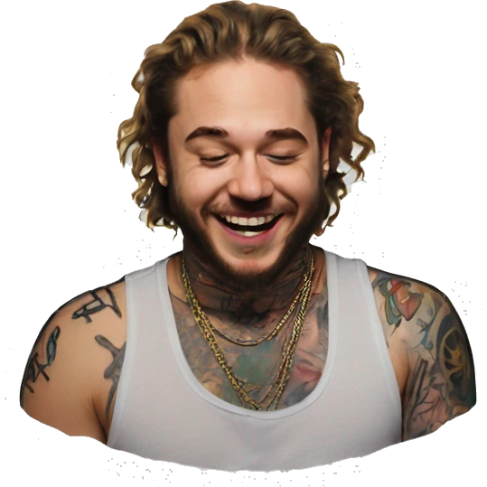 post malone tattoo emoji