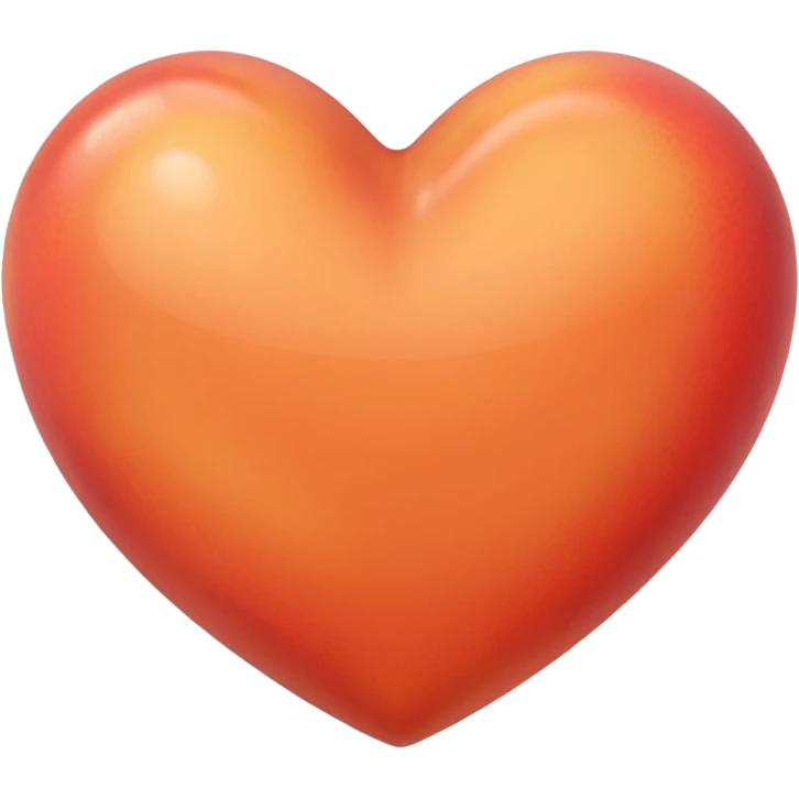 make an image of a peach colored heart emoji  that looks like an iPhone emoji. emoji