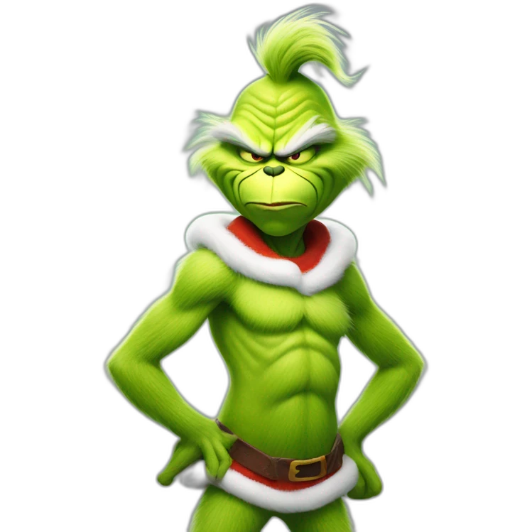 the grinch full body furious emoji