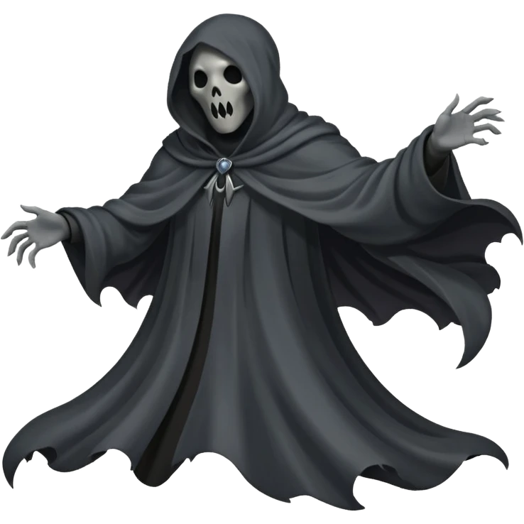 Dementor without face Floating in the air emoji