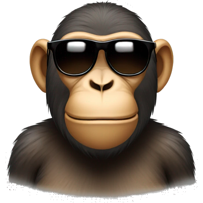 A monkey with sunglasses  emoji