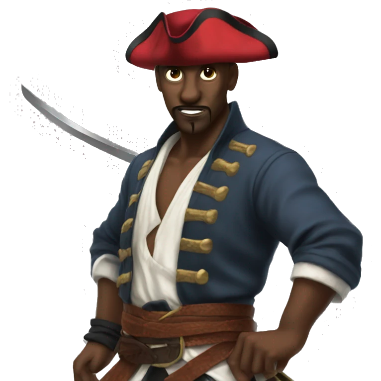 Somalian Pirate playing Tekken emoji