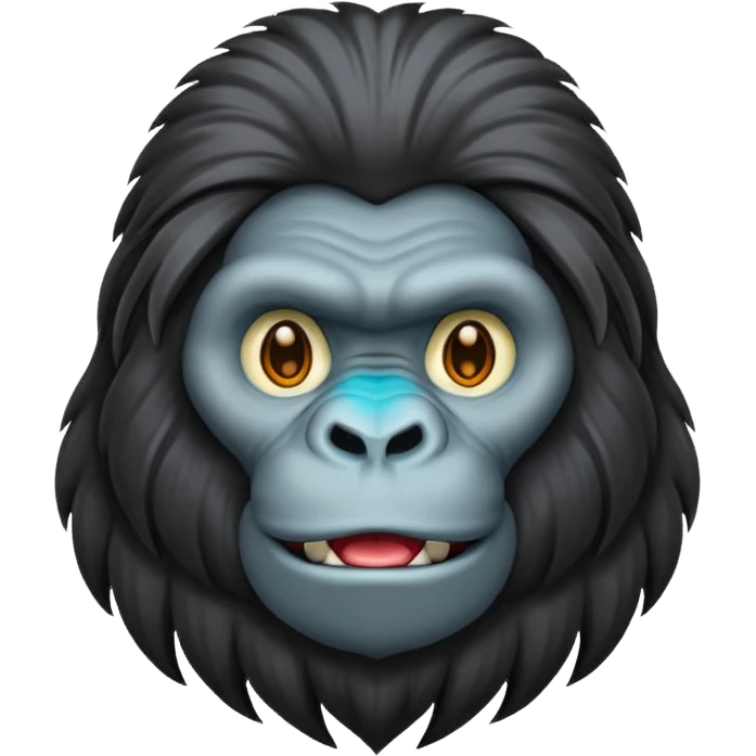 long haired gorilla emoji