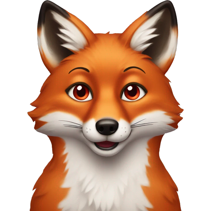 Fox with heart eyes  emoji