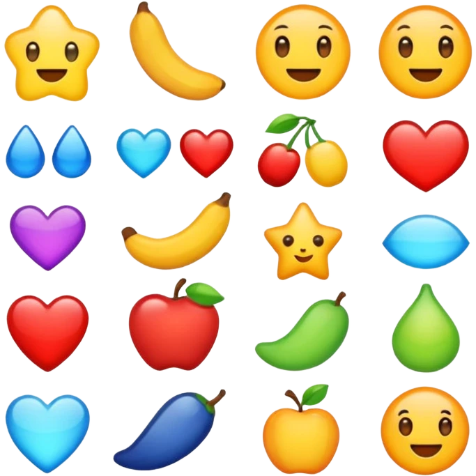 Schöne sticker emoji