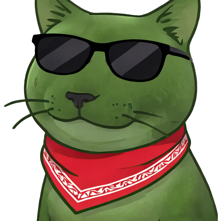 Cat with sunglasses emoji