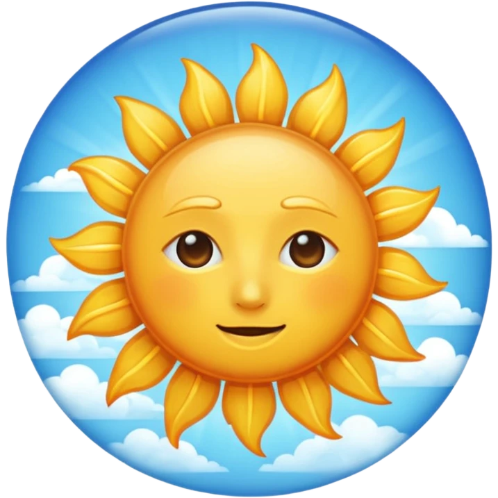 Pintres Sky with a sun emoji
