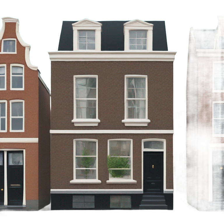 Typical Amsterdam house emoji