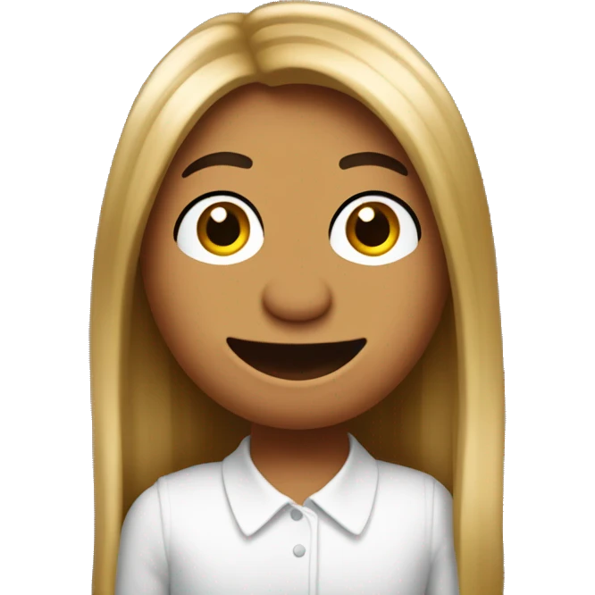 muppet feeling good with long straight dark blonde hair emoji