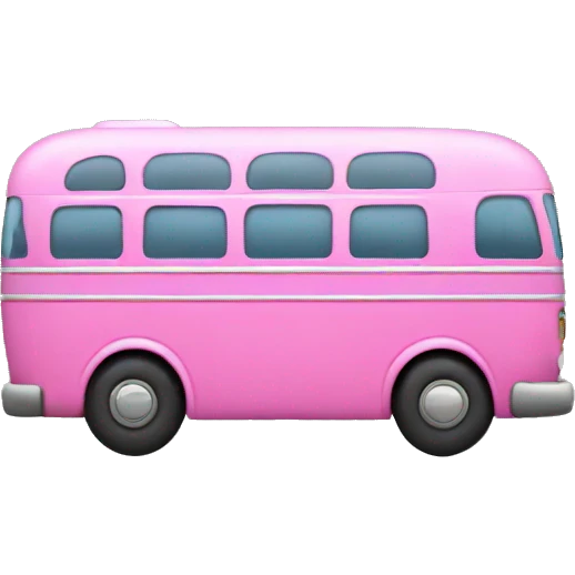 Pink bus emoji