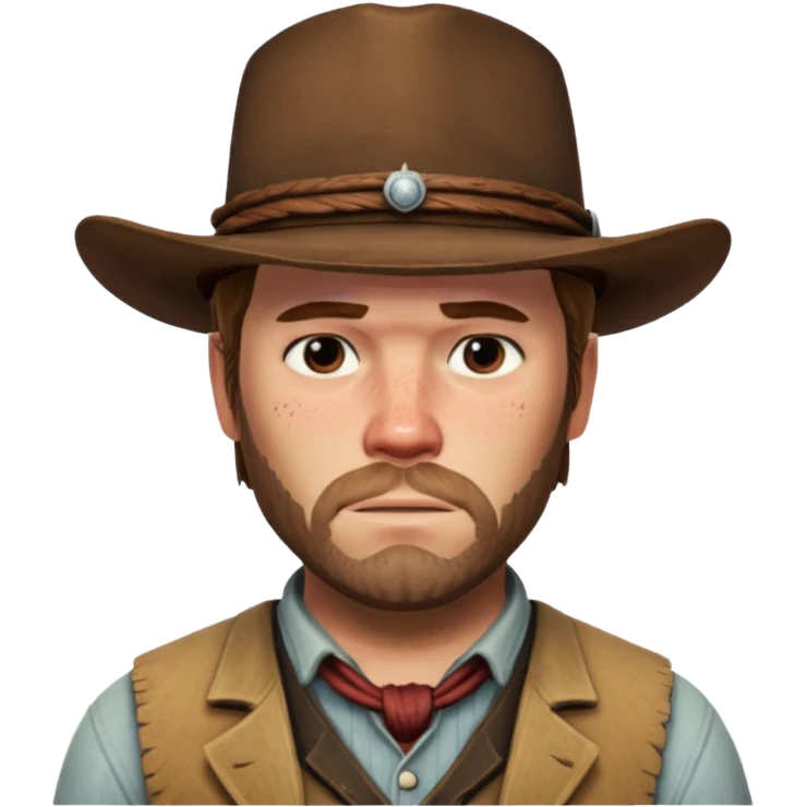 realistyc artur morgan from rdr foto here emoji