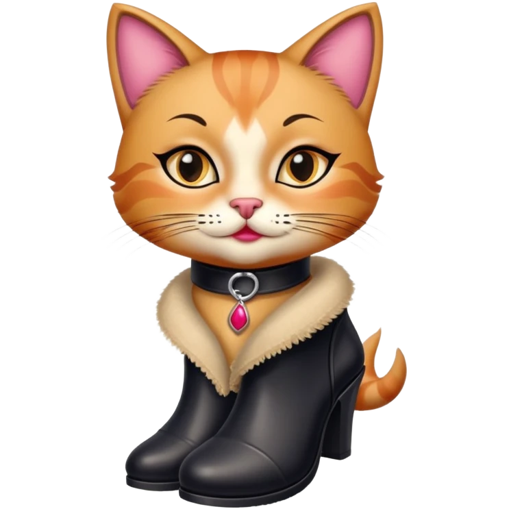 Puss in Boots with Makeup  emoji
