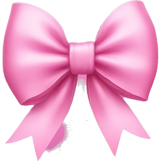 Pink bow emoji