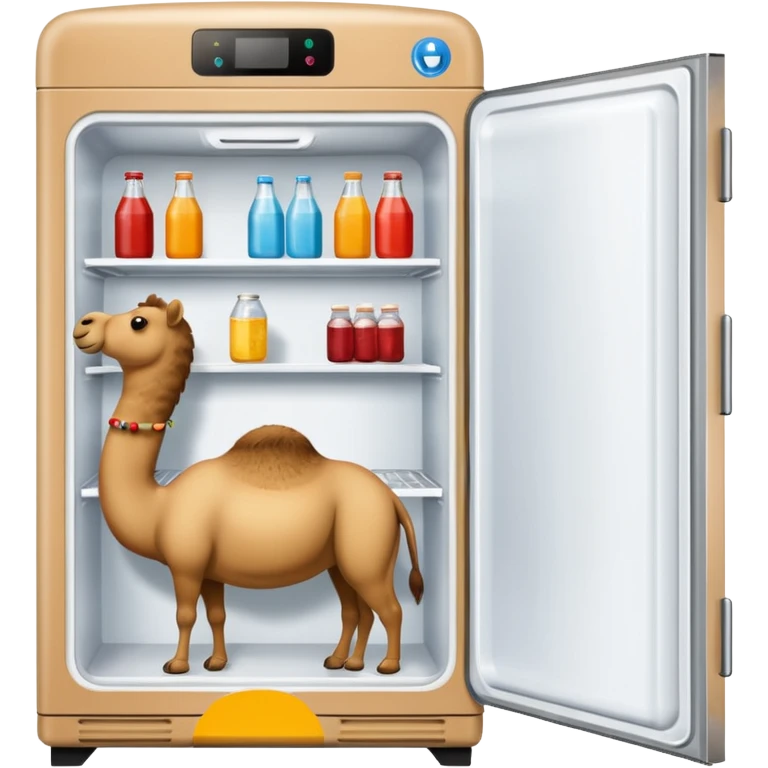 A half camel half frige emoji