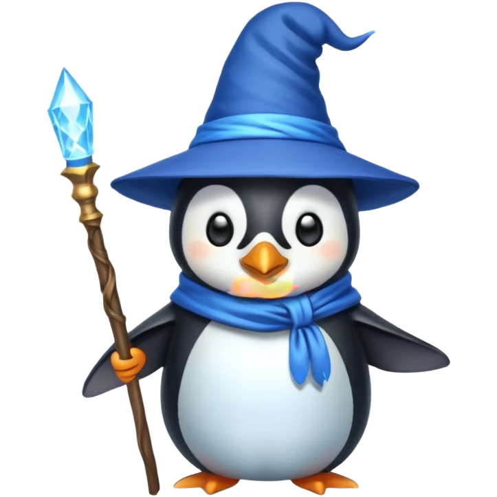 Penguin Wizard emoji
