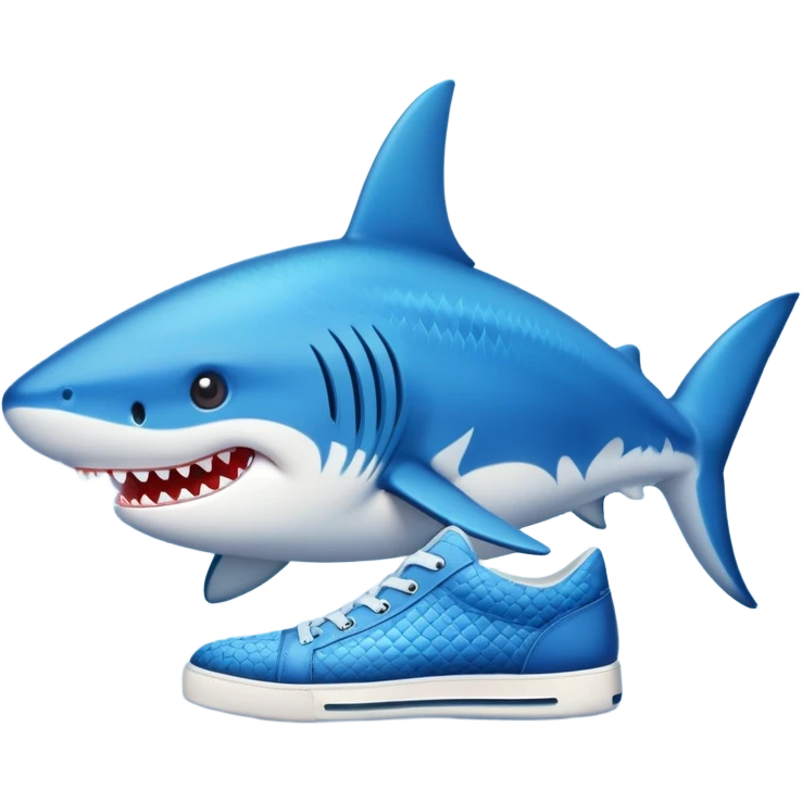 Tiburón con zapatos  emoji