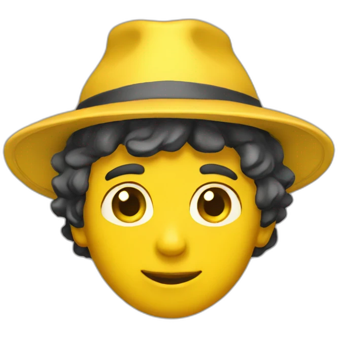 Yellow hat boy emoji