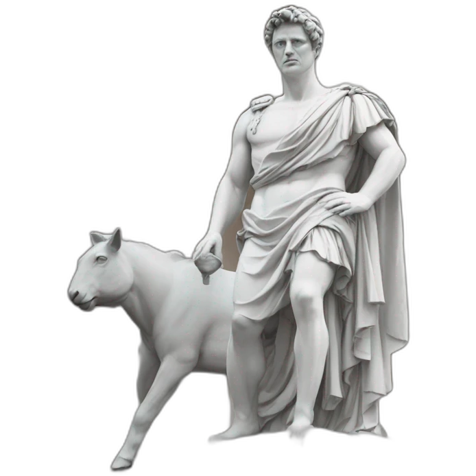 Caesar Augustus Statue High on the hog emoji
