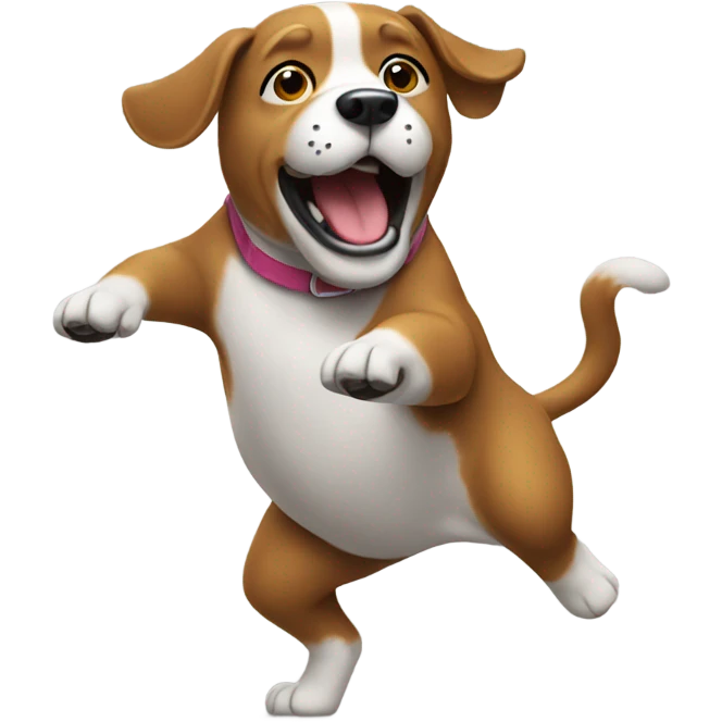 Dog dancing emoji