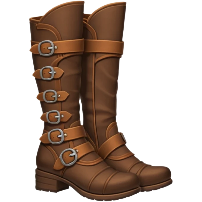 medievil boots, fantasy adveture boots, female emoji