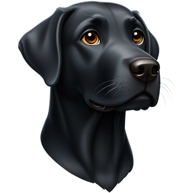 Black Labrador  emoji