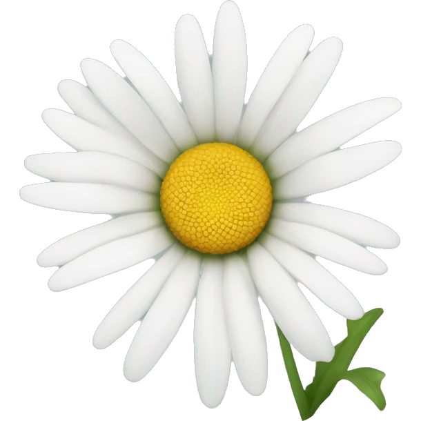 White daisy emoji