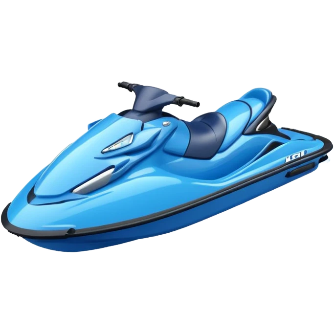  jet ski blue and with  emoji