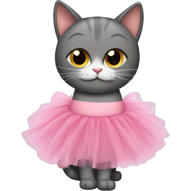 cat with a tutu emoji