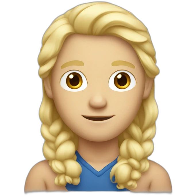 Blonde nordic guy emoji