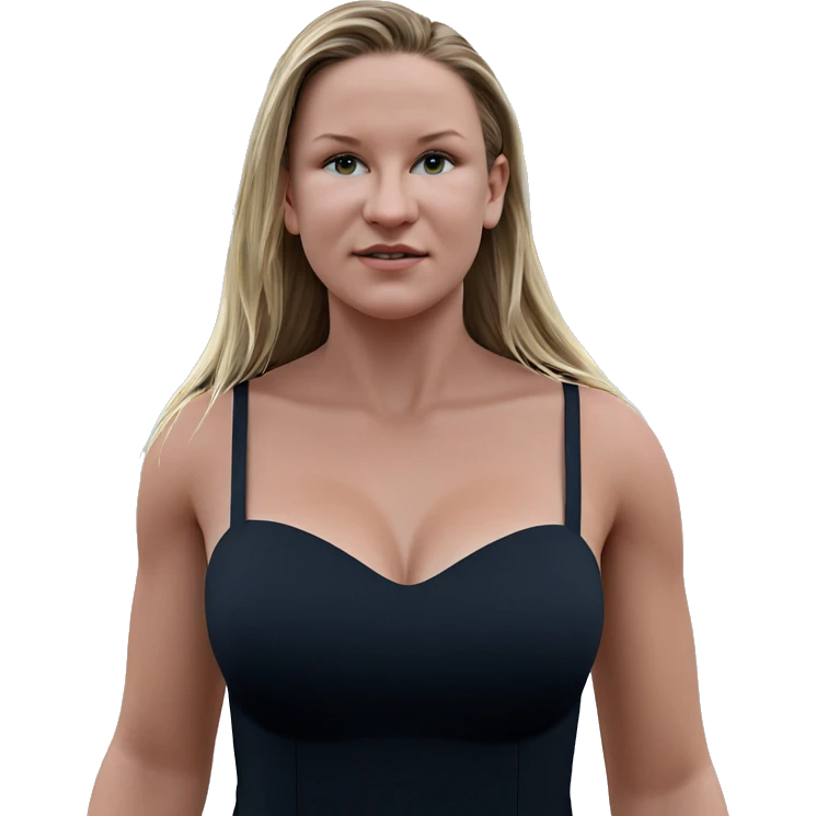 girl in black dress outdoors emoji