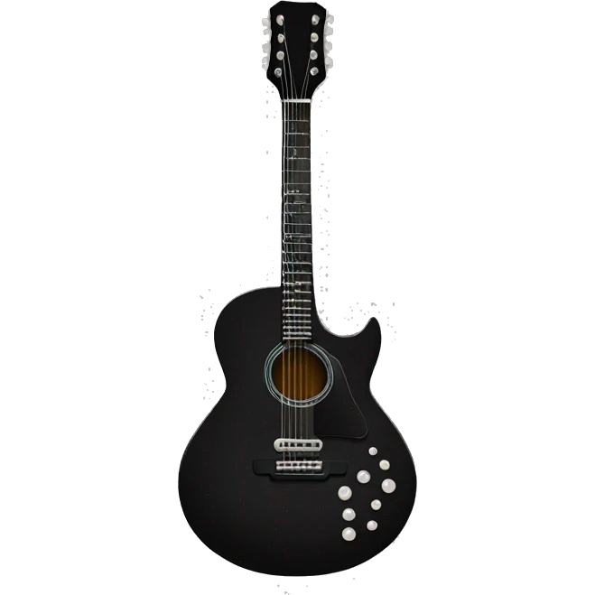 black guitar emoji