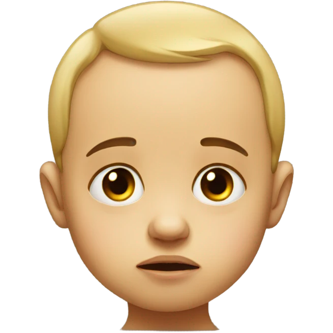 Sad baby emoji