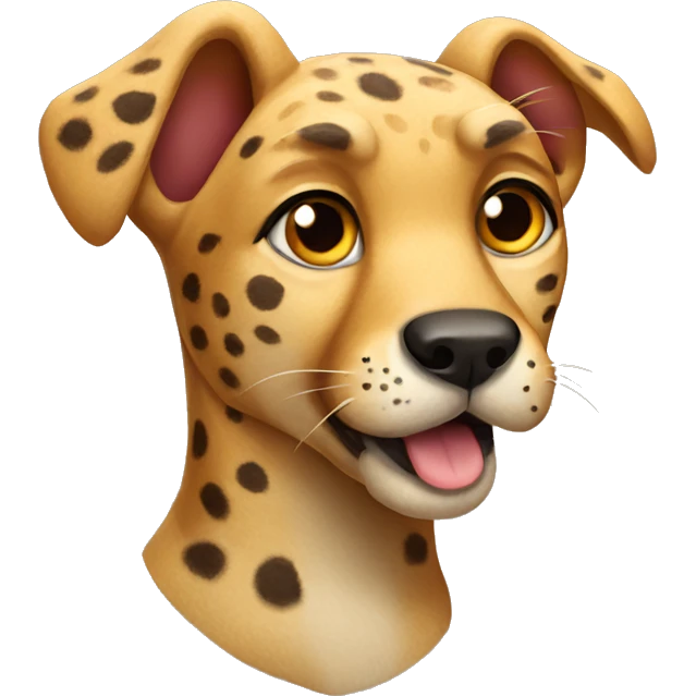 Cheetah dog  emoji