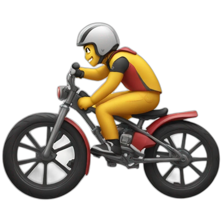 Wheelie on a bike emoji