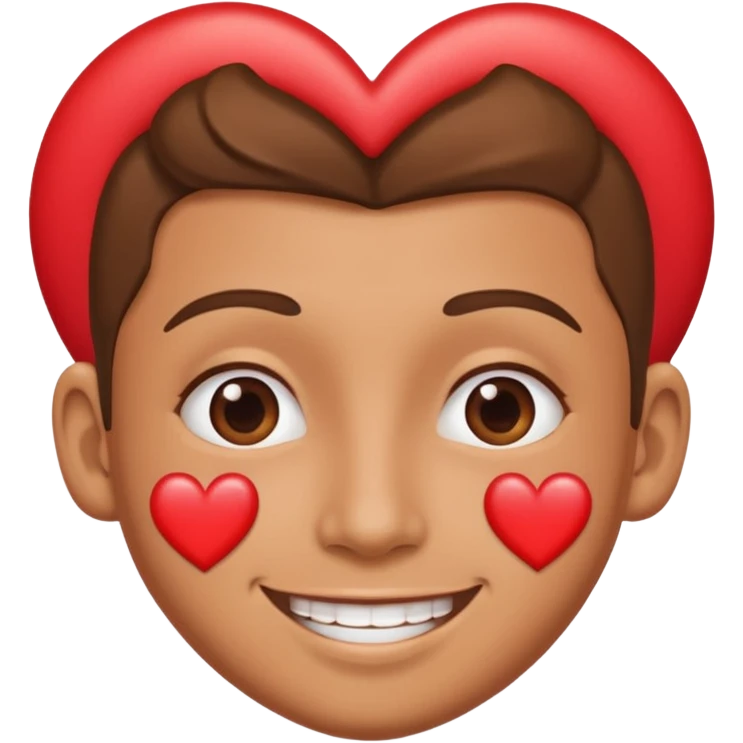 cara de corazones  emoji
