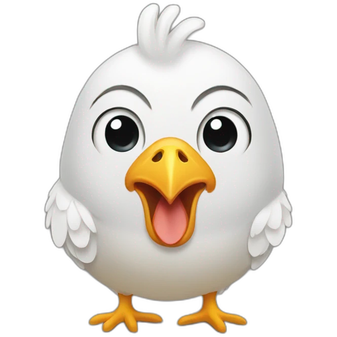 Chicken crying emoji