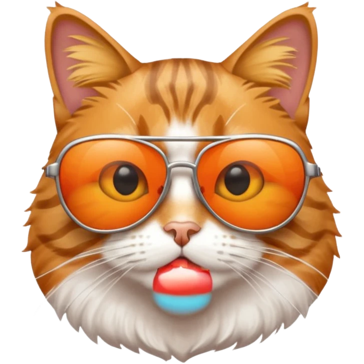 Cat wearing sunglasses emoji