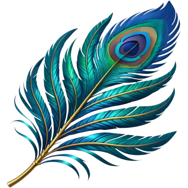 peacock feather emoji