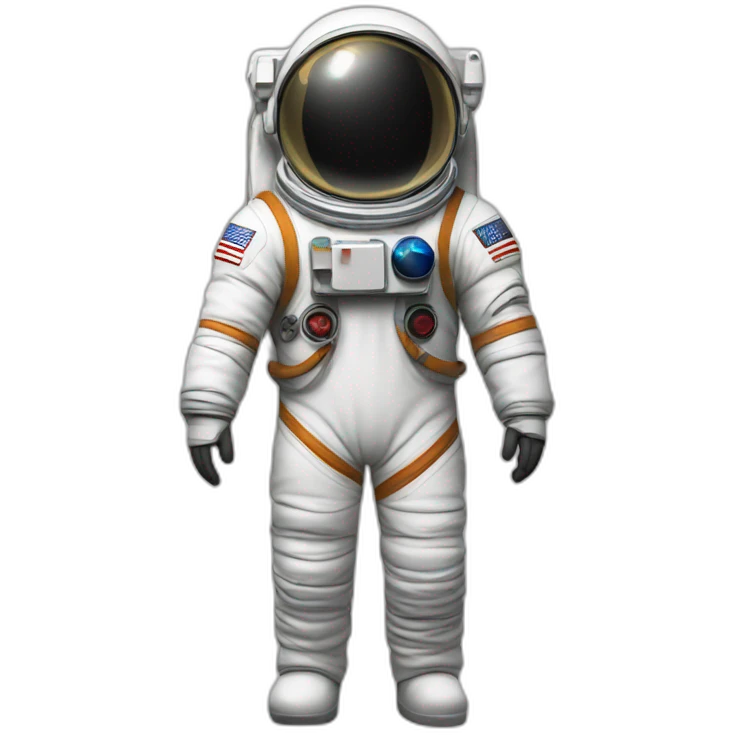 astronaut suit without head just body emoji