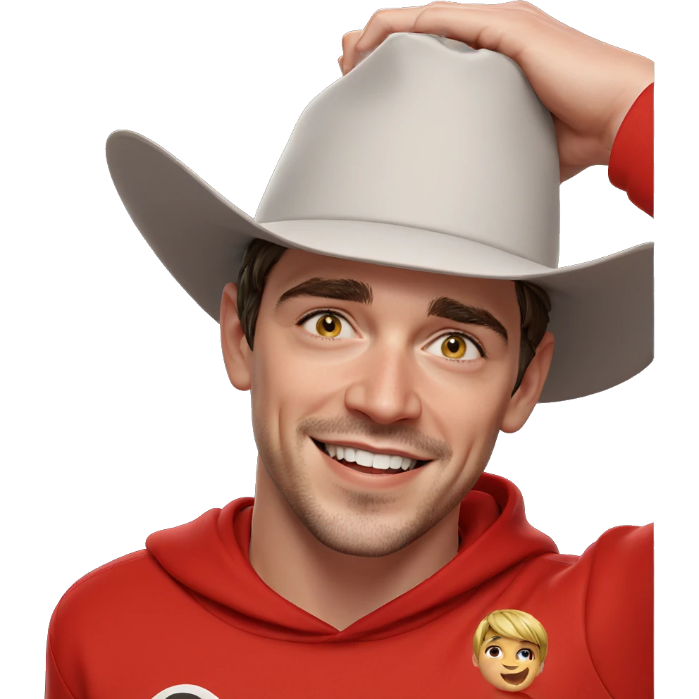 smiling boy in red hoodie emoji
