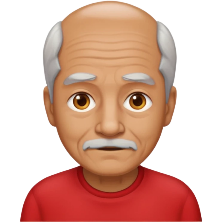 old guy red shirt emoji