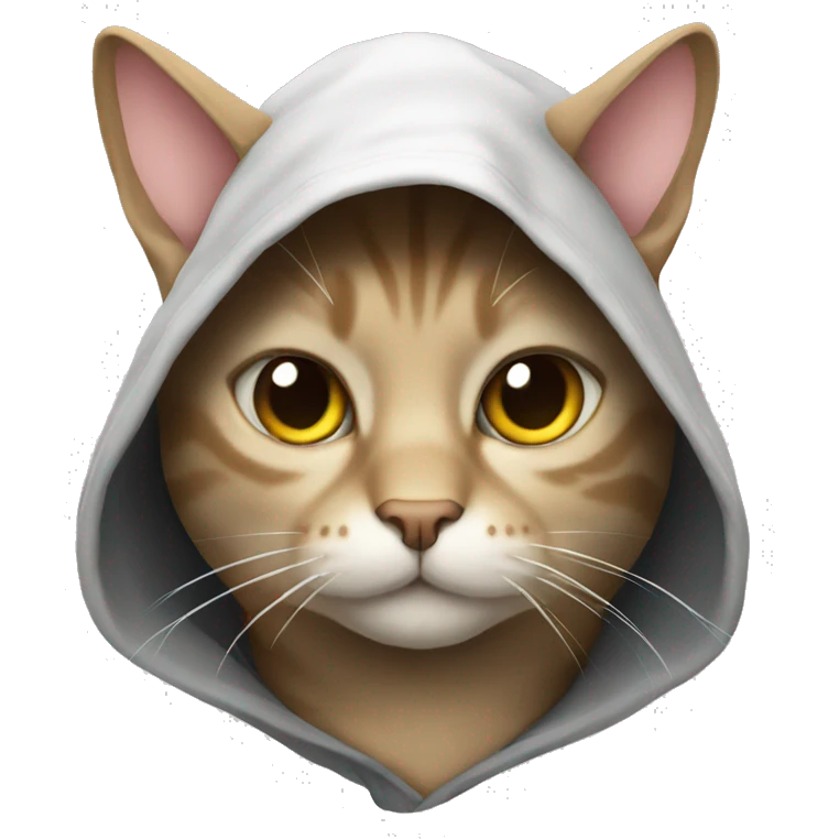 cat with hood emoji