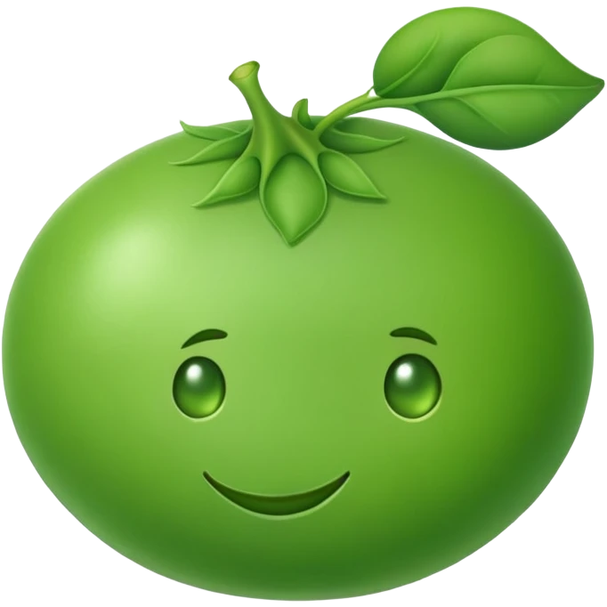 simple green pea emoji