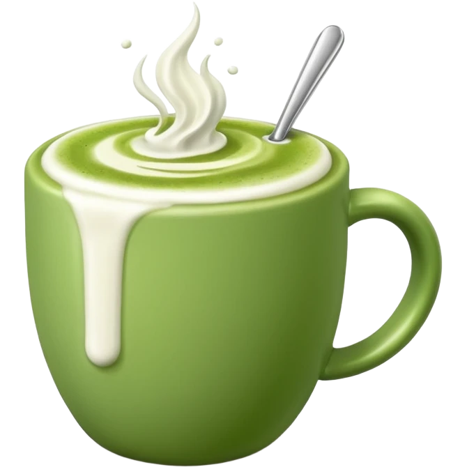 a matcha latte emoji