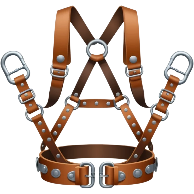 arms leather harness cuffs emoji