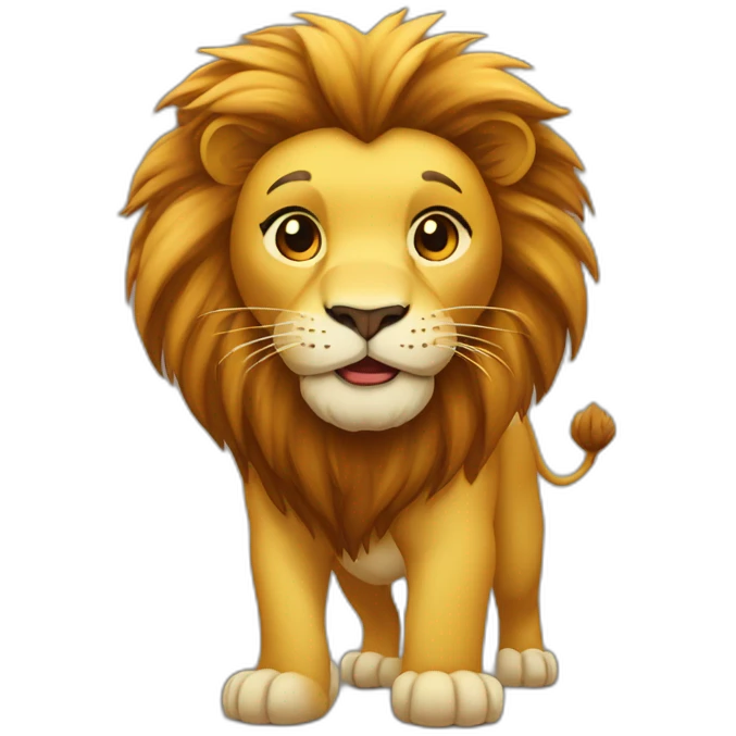 lion amoureux  emoji
