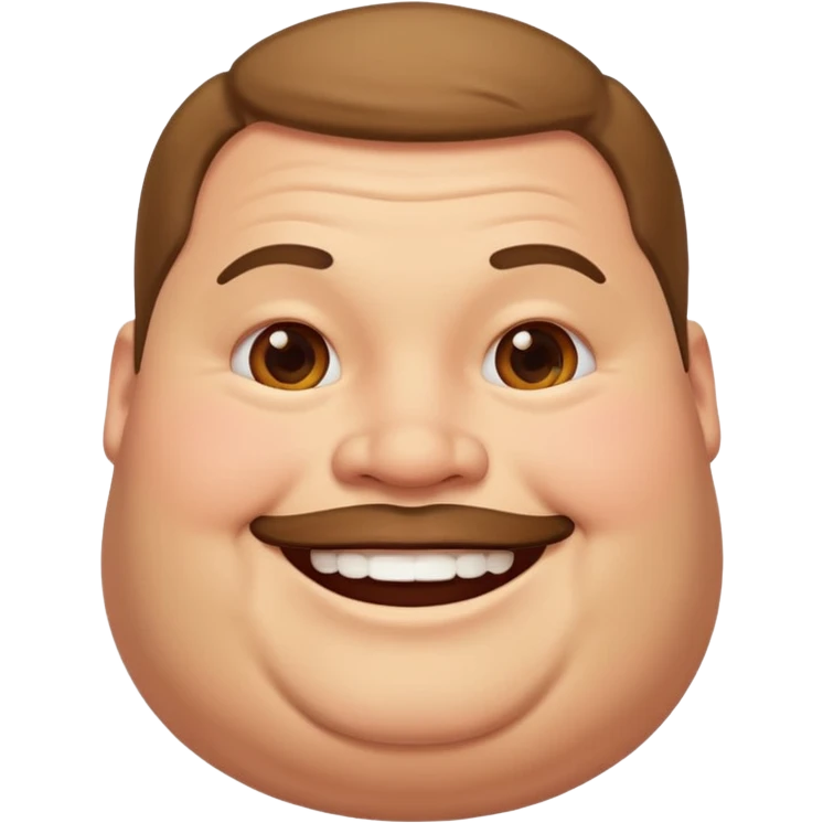 fat guy emoji