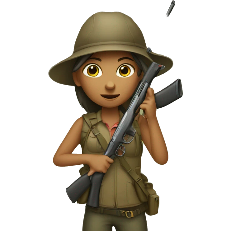Girl hunting emoji
