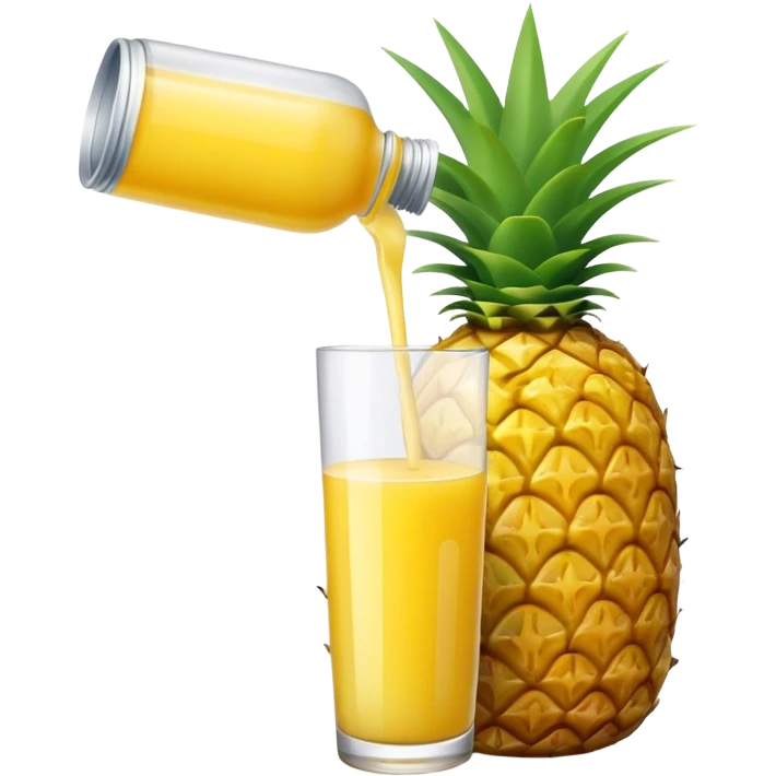 Pineapple juice bottle emoji